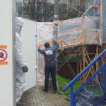 Removal asbestos from the buildings
